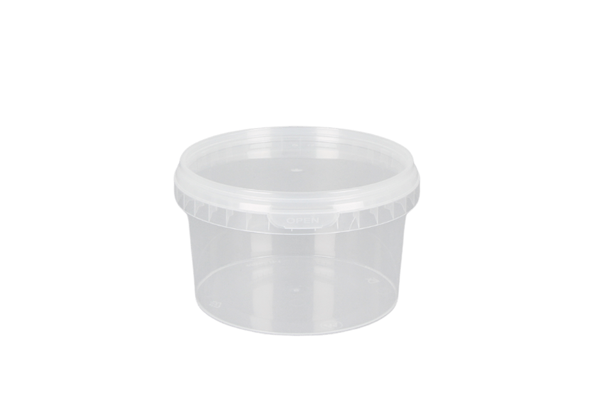 Verzegelbare verpakking rond PP 480cc + Deksel