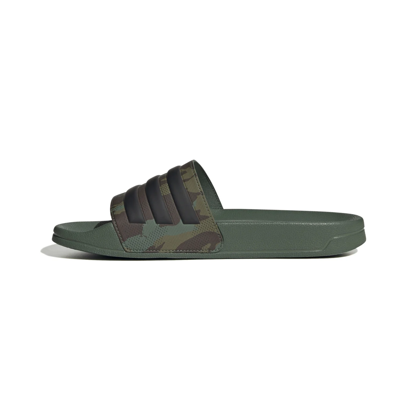 Adidas Adilette Shower Slippers Camo Donkergroen Zwart Oranje