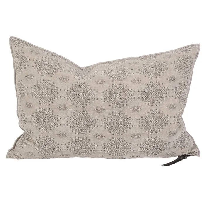 Maison de Vacances Coussin vice versa Jacquard Kilim | Gris ciment