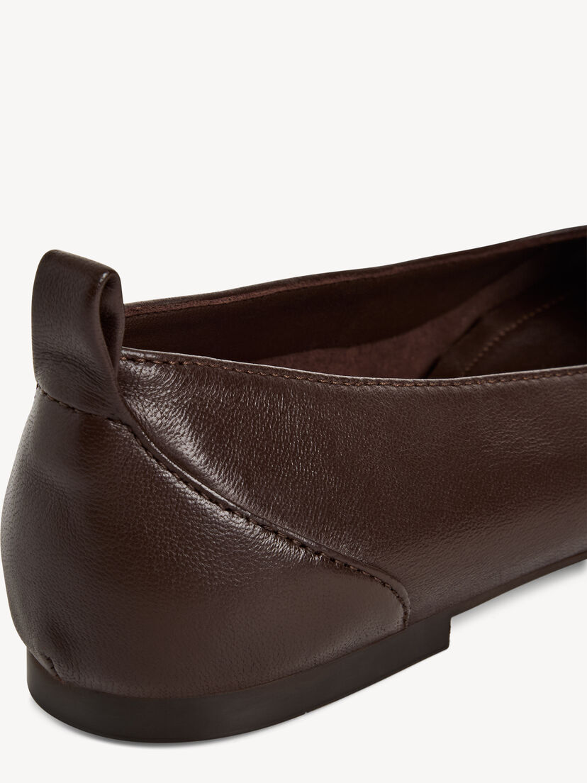 Leren Ballerina - bruin