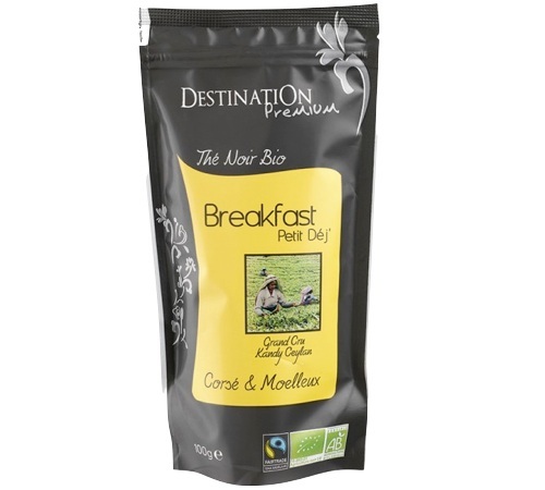 Thé noir en vrac - Breakfast Ptit Dej - Bio/Fairtrade - Ceylan - 100g - Destination