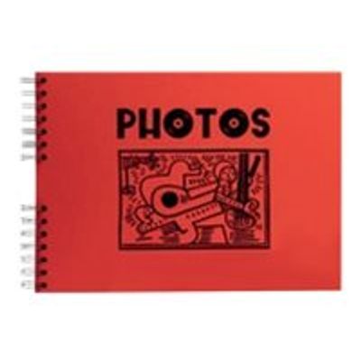 Exacompta Musicart - Album photo spiralé - 50 pages - 23 x 16 cm - rouge