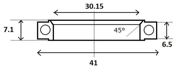 Roulement de Direction Black Bearing B10 30.15 x 41 x 6.5 / 7.1 mm 45°/90