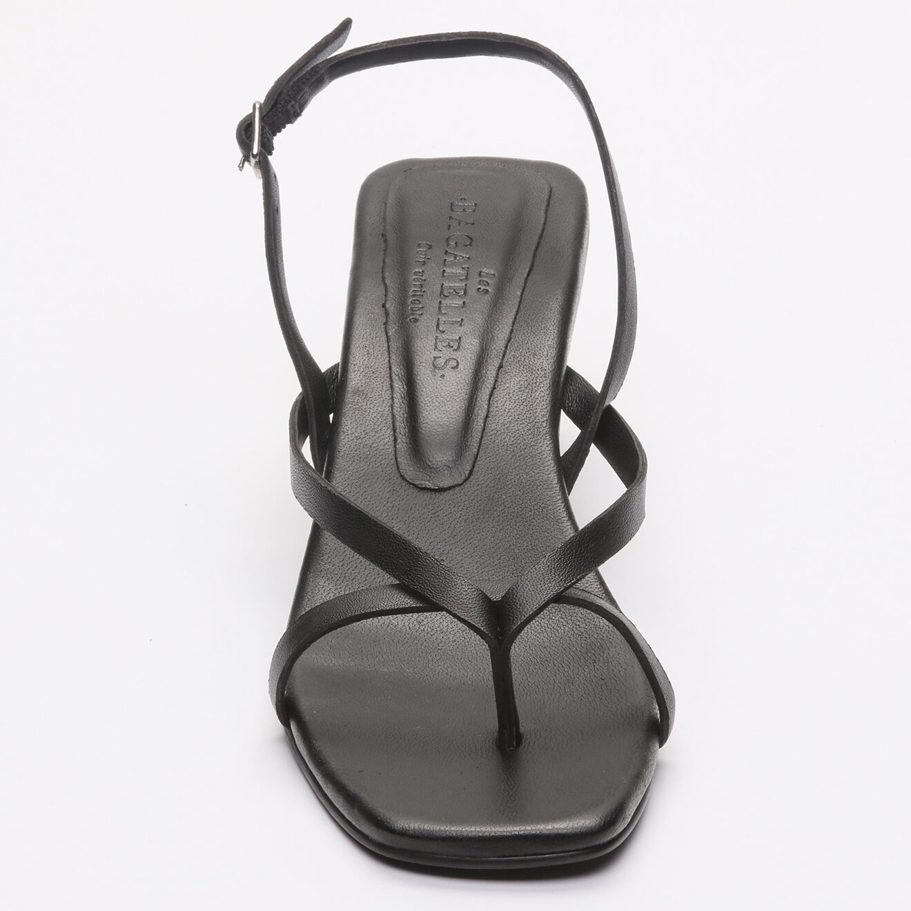 Les Bagatelles Sandales en Cuir Chumani noires - Talon 5 cm