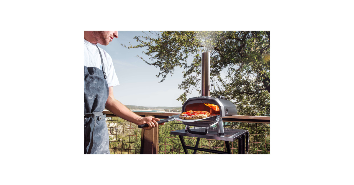 OoniKaru 2 Multi-Fuel Pizza Oven pizzaoven  (Zwart/roestvrij staal, 12'' pizza, Hout, houtskool en gas)