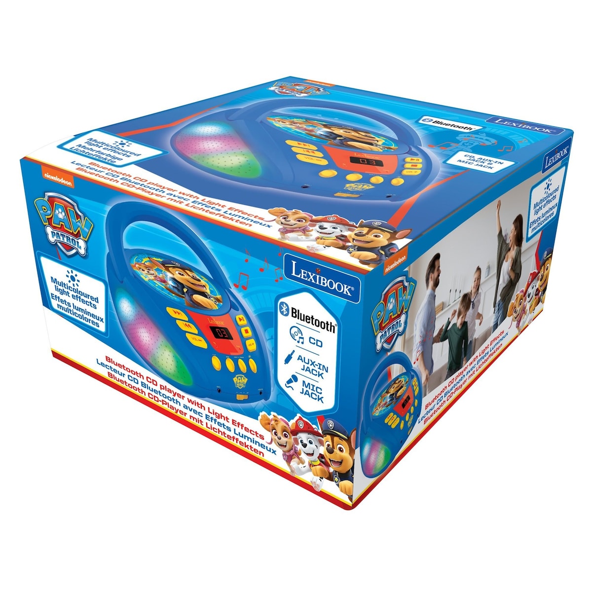 Paw Patrol Bluetooth CD-spiller med lys