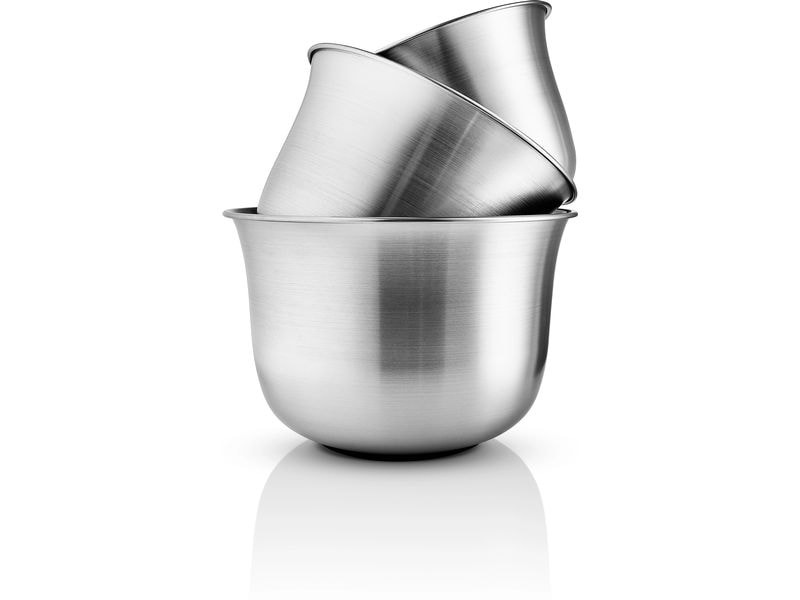 Eva Solo Rührschüssel-Set Green tools 7.1 l, Silber Vielseitiges Rührschüssel-Set aus recyceltem Edelstahl für nachhaltiges Kochen und Backen