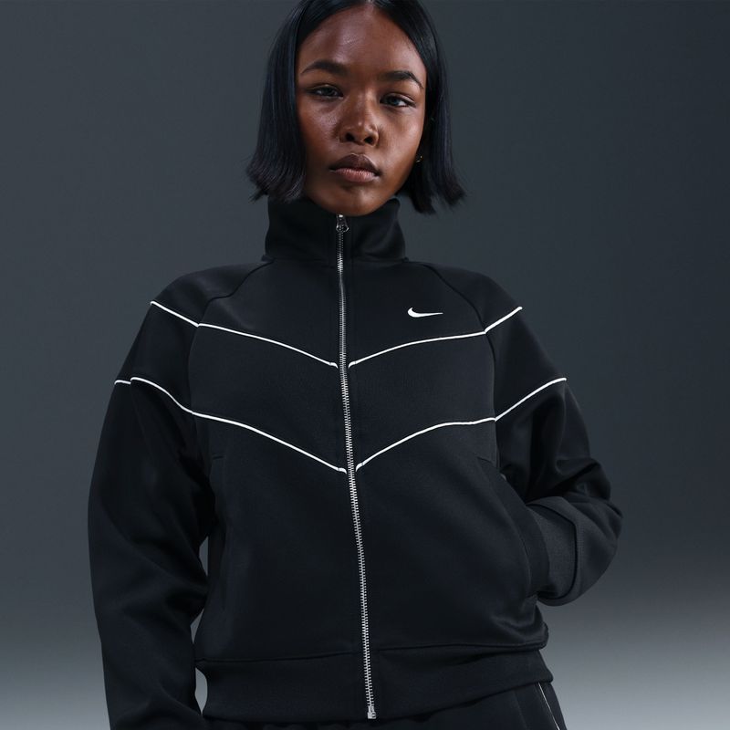Nike Windrunner Knit damesjack - Zwart