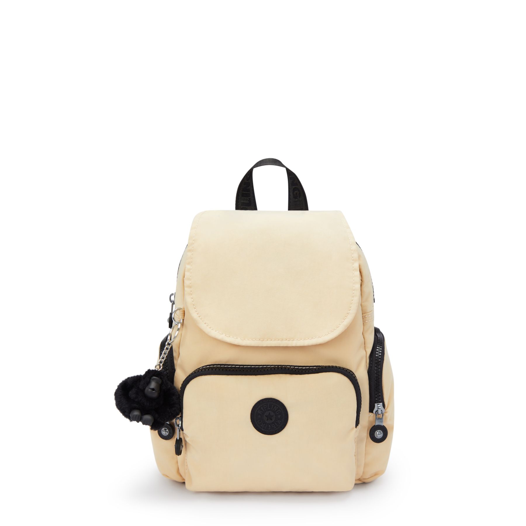 CITY ZIP MINI Mini sac à dos avec bretelles ajustables - Eager Beige