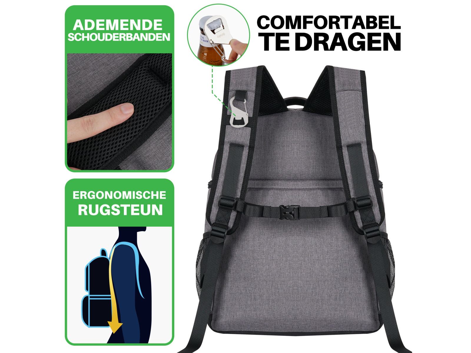 Brisby 25 liter koeltas rugzak - Grey