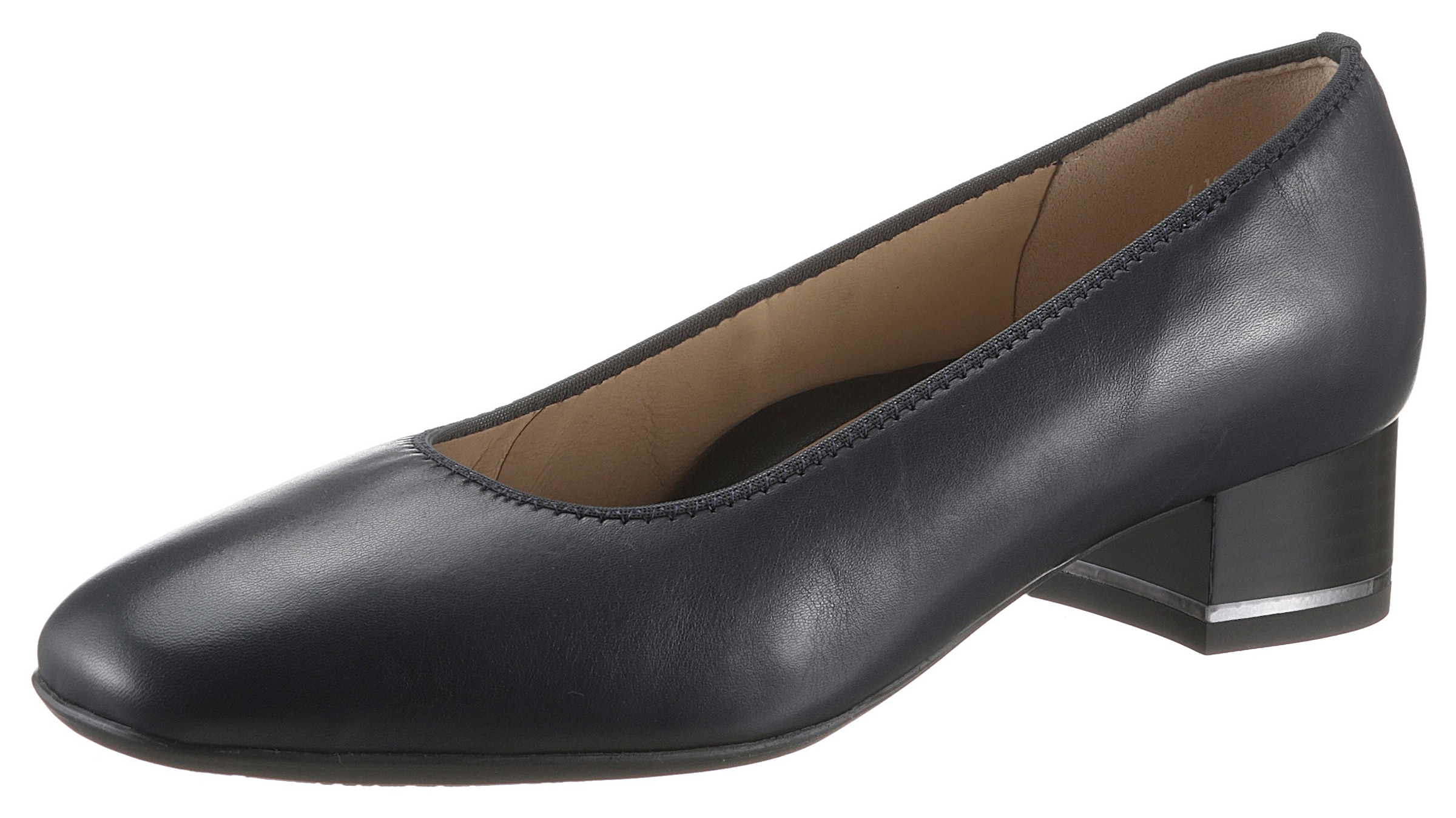 Ara Pumps »GRAZ«  , Abendschuh, Festtagsschuh, Blockabsatz, glänzendes Detail am Absatz