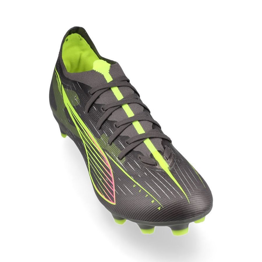 PUMA Ultra 5 Match FG/AG Audacity - Matte Aged Silver/Jaune/Argenté