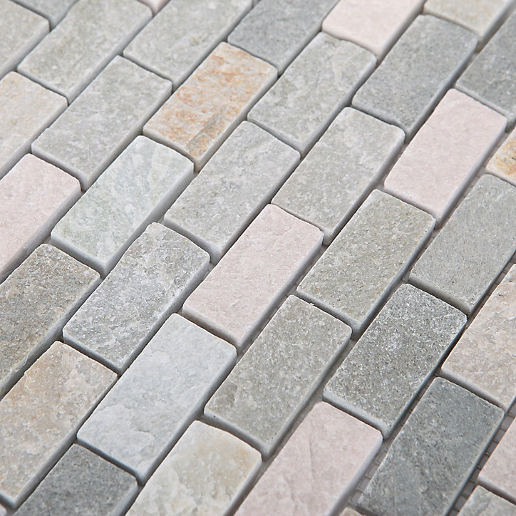 Mosaïque beige 30x30cm Quartzite GoodHome