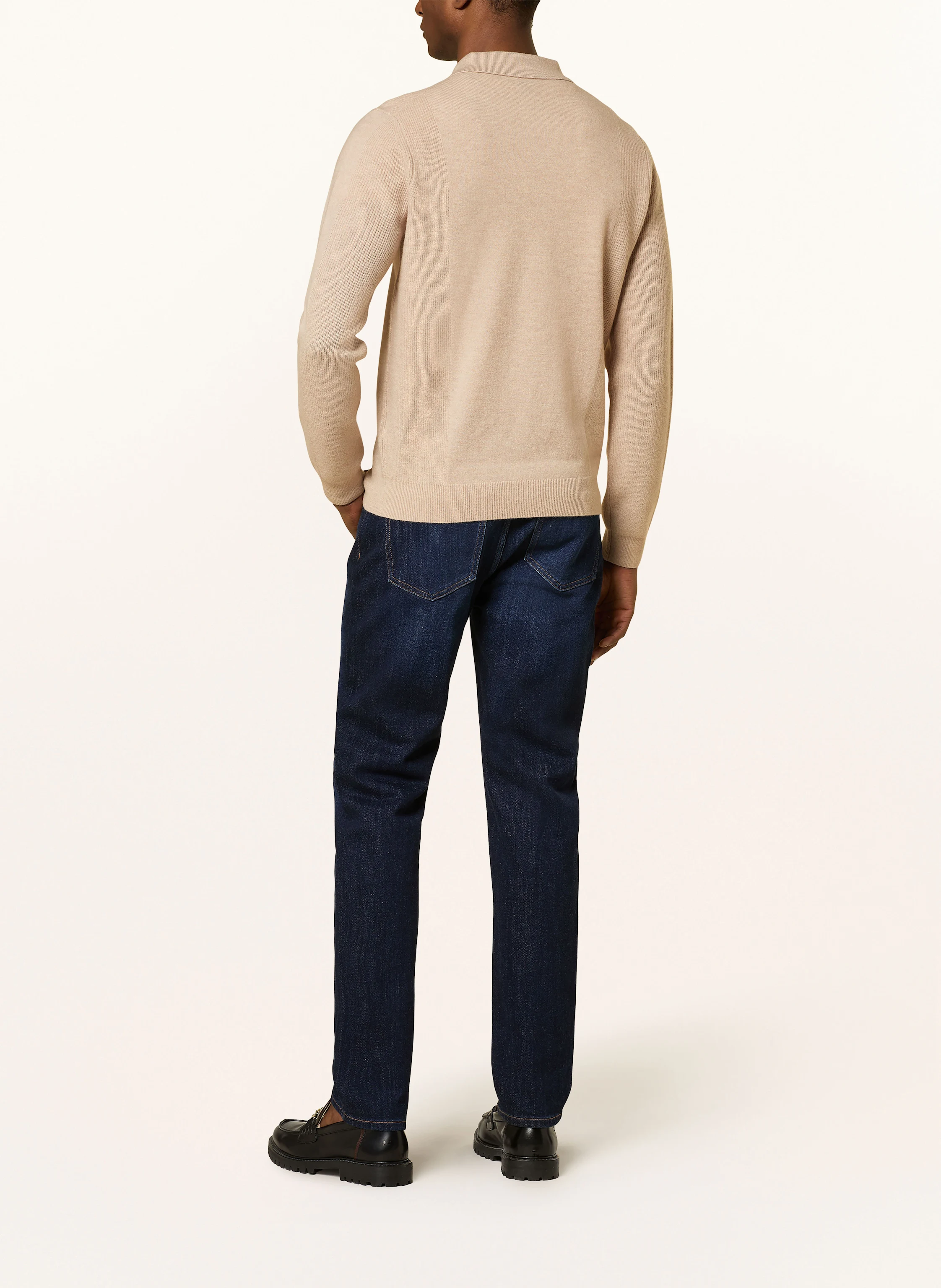 REISS Strick-Poloshirt KINGSLEY