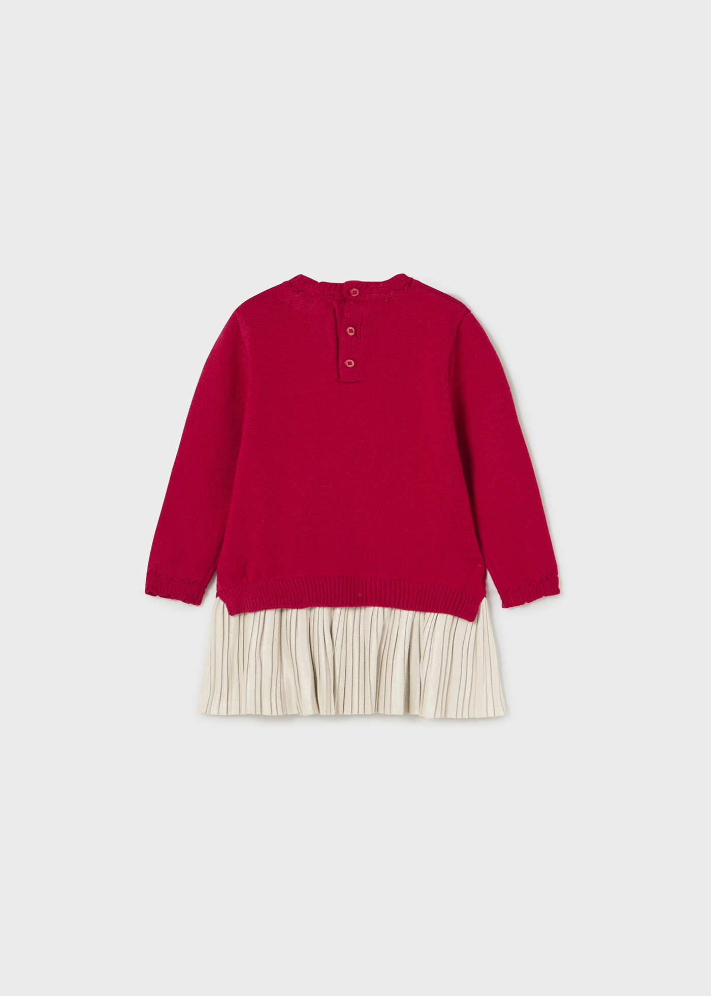 vestido de tricô para bebê