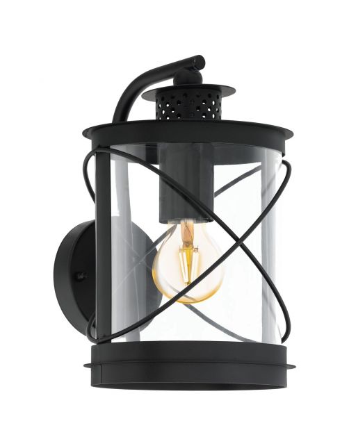 Eglo Wandlamp Hilburn Neerwaarts - Buitenverlichting - Zwart