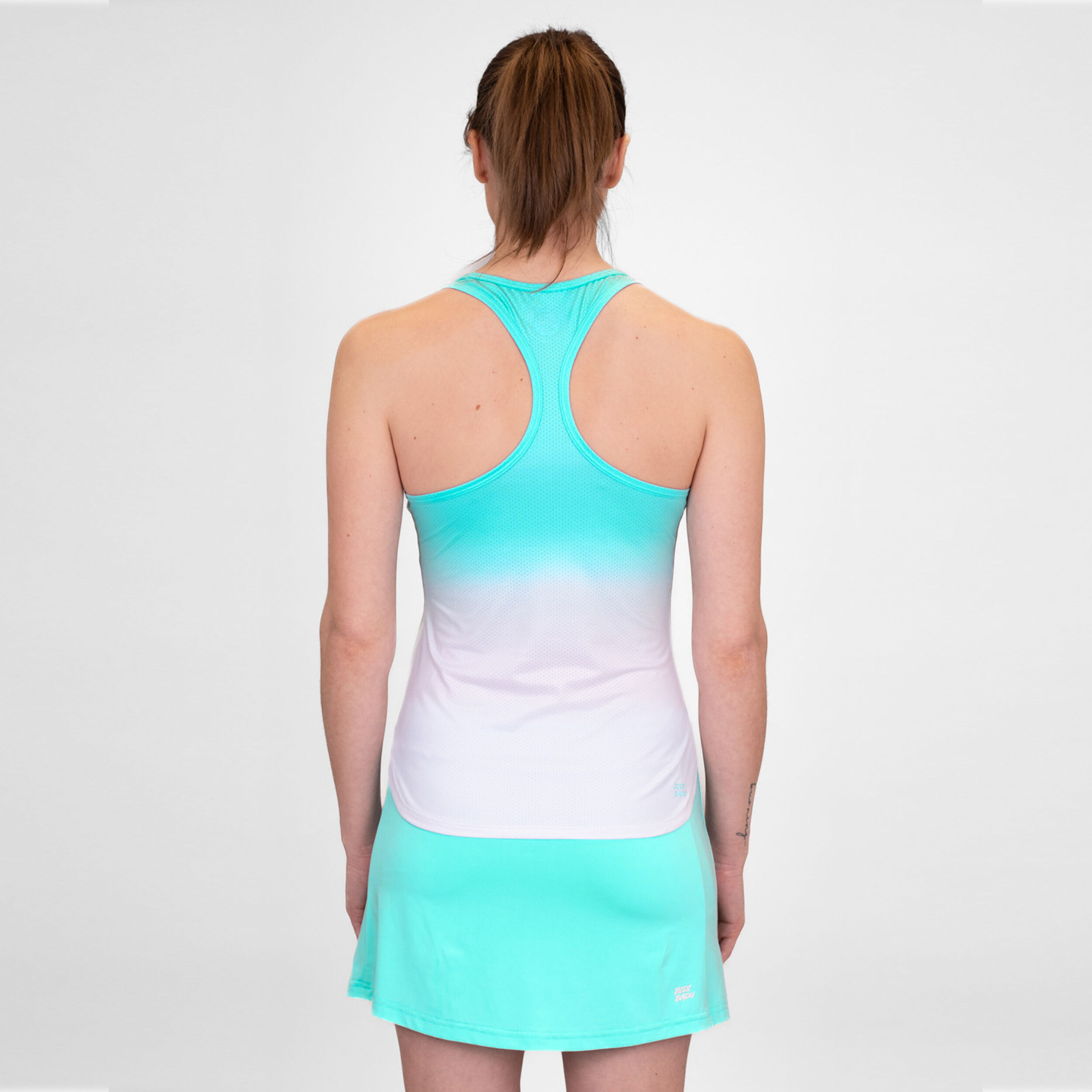 BIDI BADU Crew Gradiant Débardeur Tank Top Femmes - Turquoise , Blanc