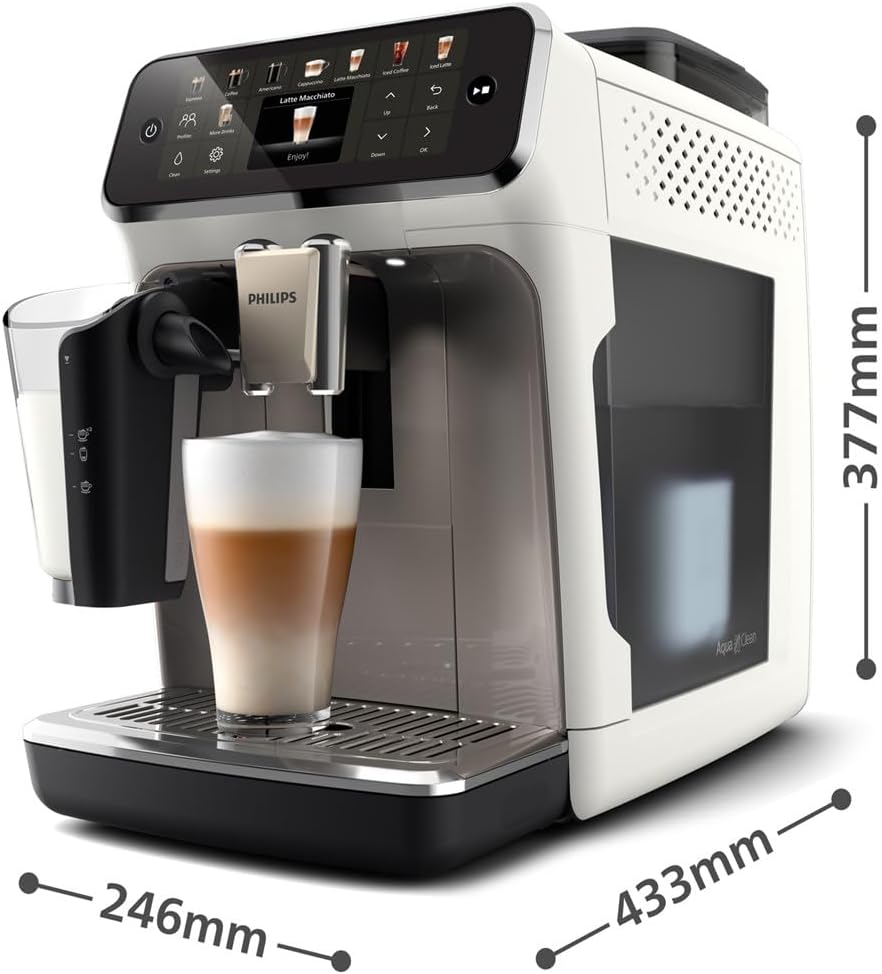 PHILIPS 5500 EP5545/70 automatic espresso machine, 1.8 l, 15 bar, White