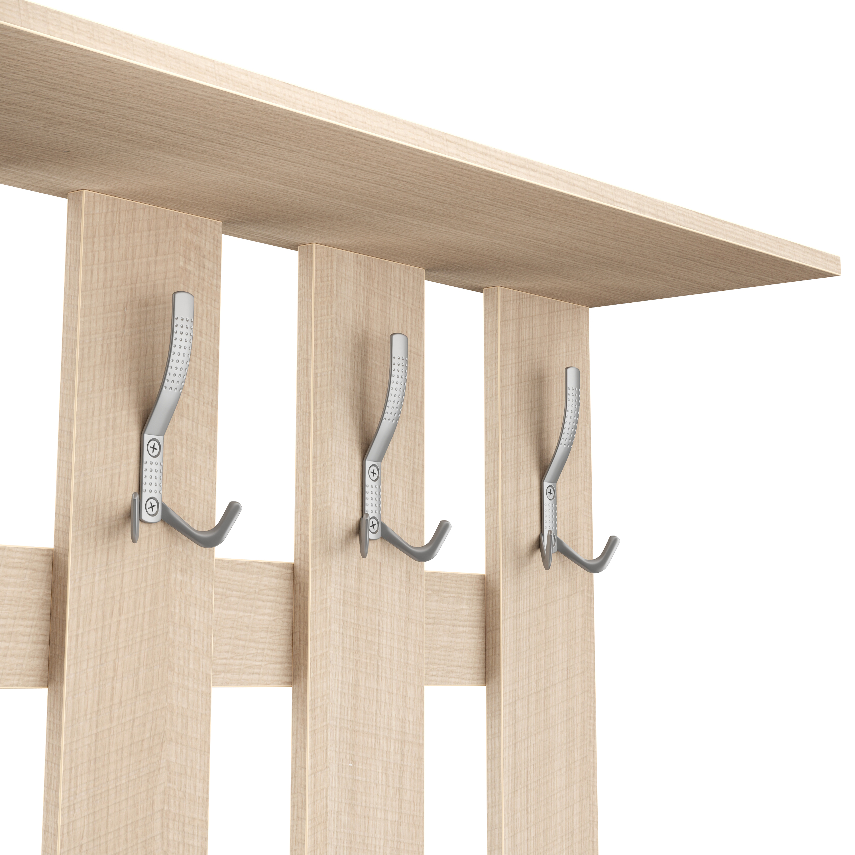 Garderobe Set EVEREST 2-teilig weiss/natur
