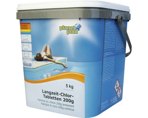 Planet Pool langdurige chloortabletten, 200 g/stuk, 5 kg