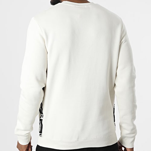 Sweat Crewneck A Bandes Reebok Identity Tape HI0633 Beige