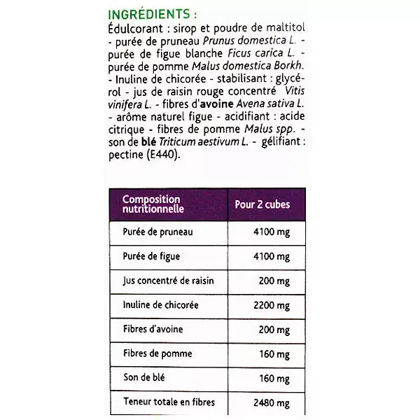 Nutreov Physcience Laxeov Cubes Transit Ameixa Figo Uva 10 cubos