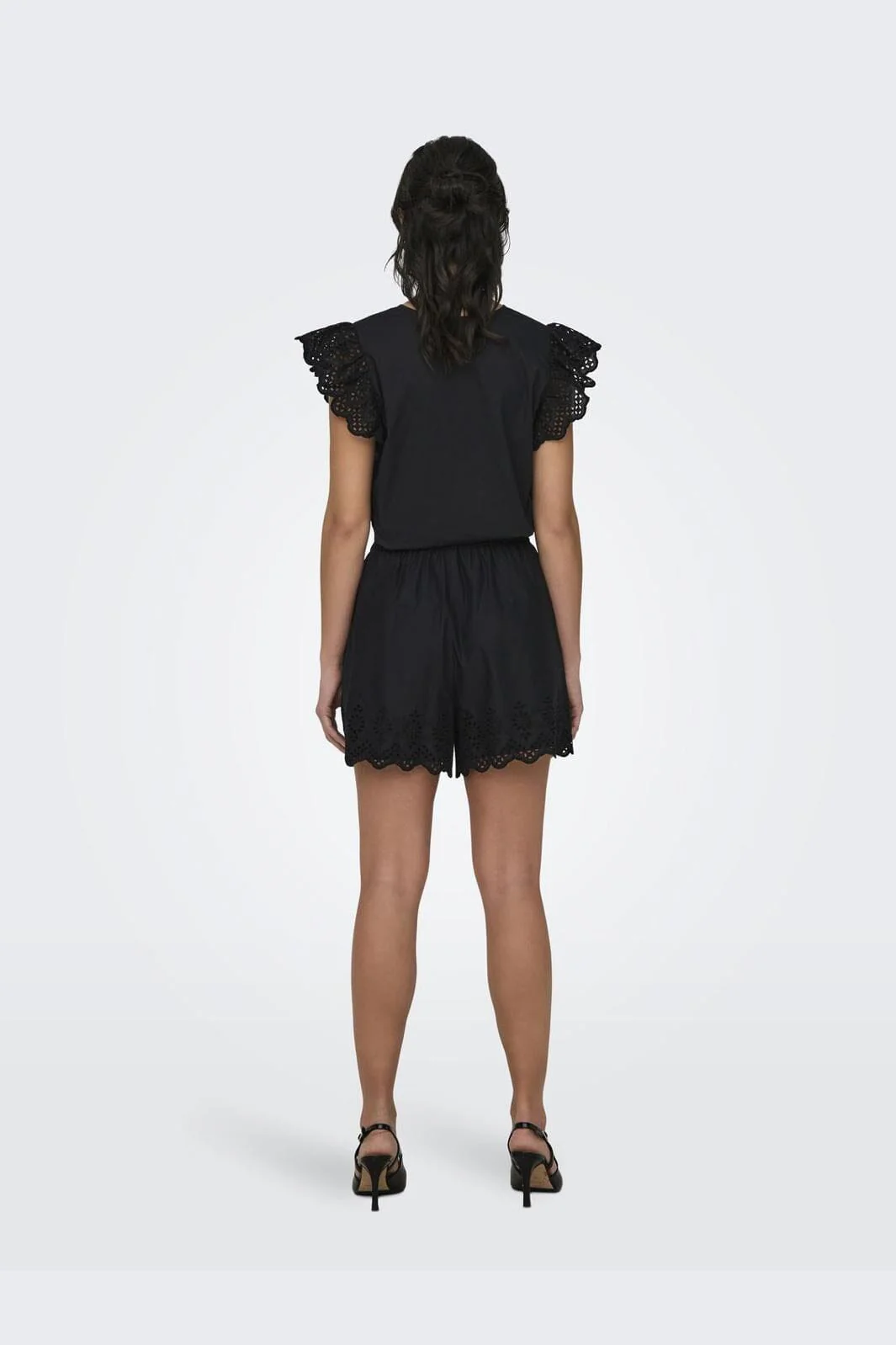Only Onllou Life Emb Loose Shorts