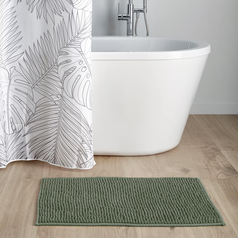 Tapis salle de bain chenille