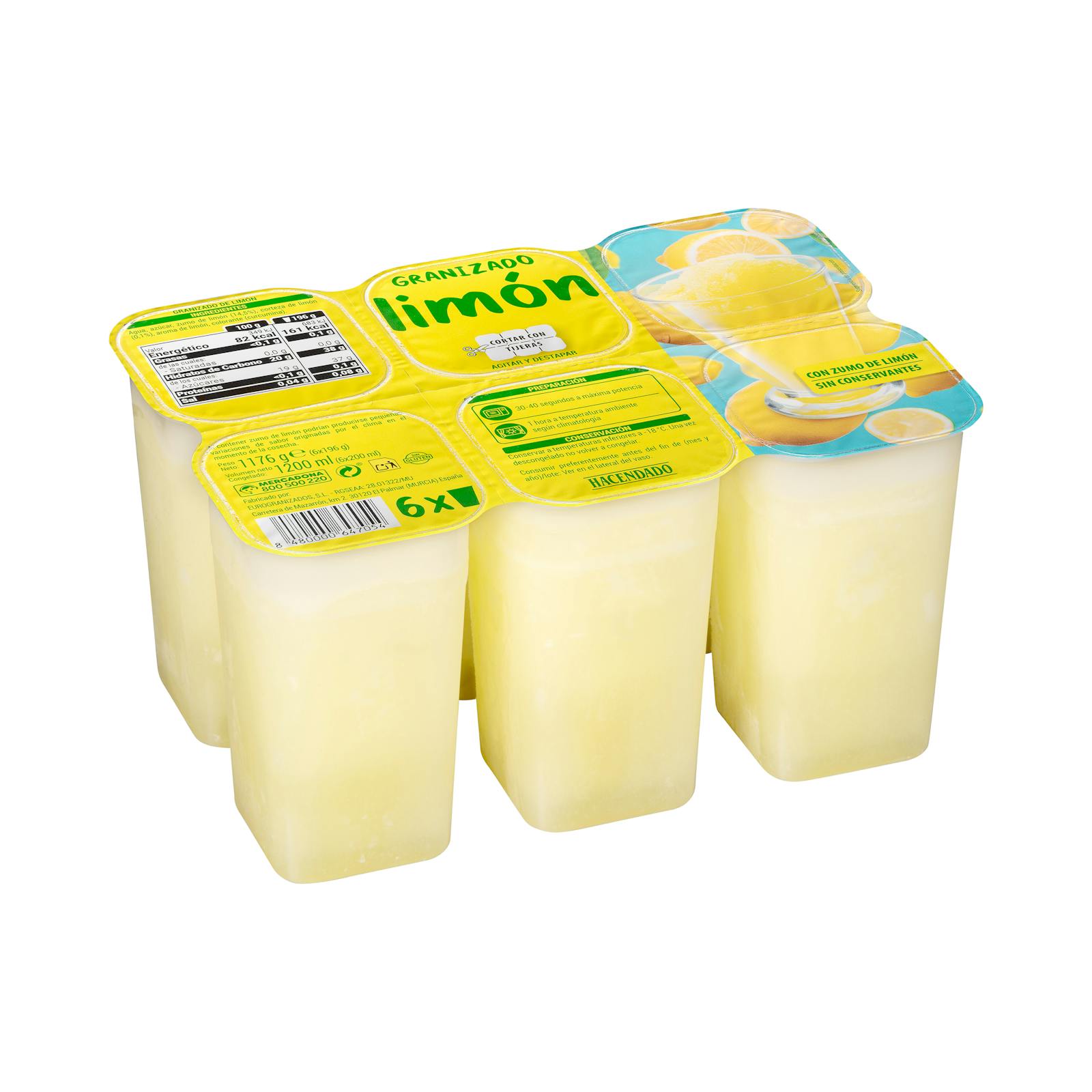 Granité au citron Hacendado