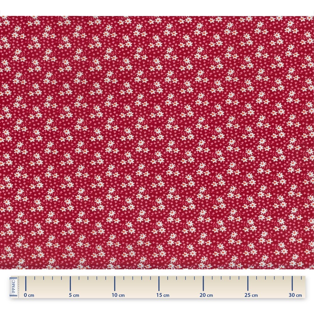 Coupon Tissu 1 M Cosmo Rouge Ex1009