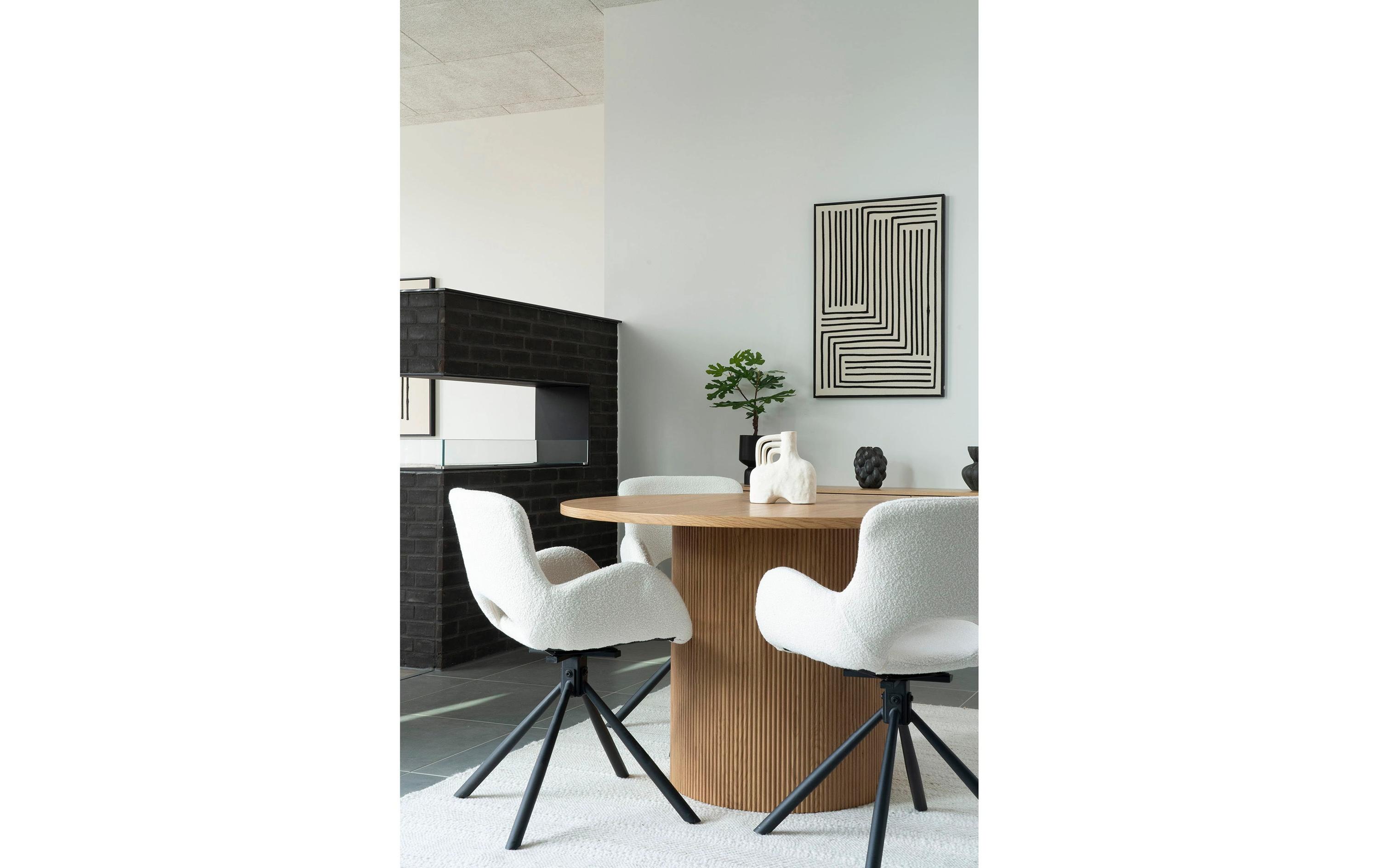 Stuhl Amorim 2 Stück, Weiss<br>Stabile Esszimmerstühle