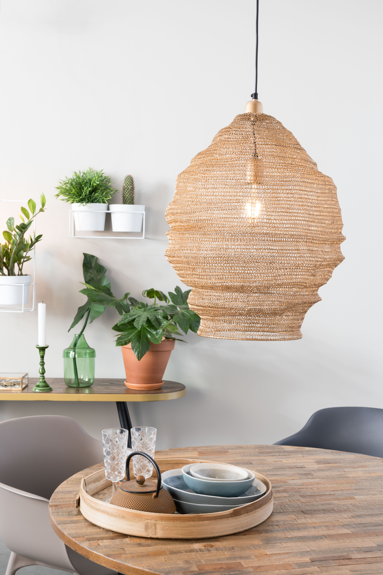 Hanglamp Lena goud L