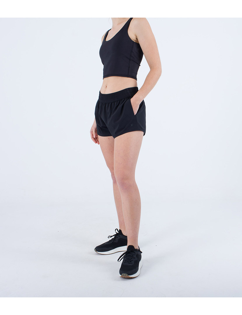 Ladies Short Training Shorts Black