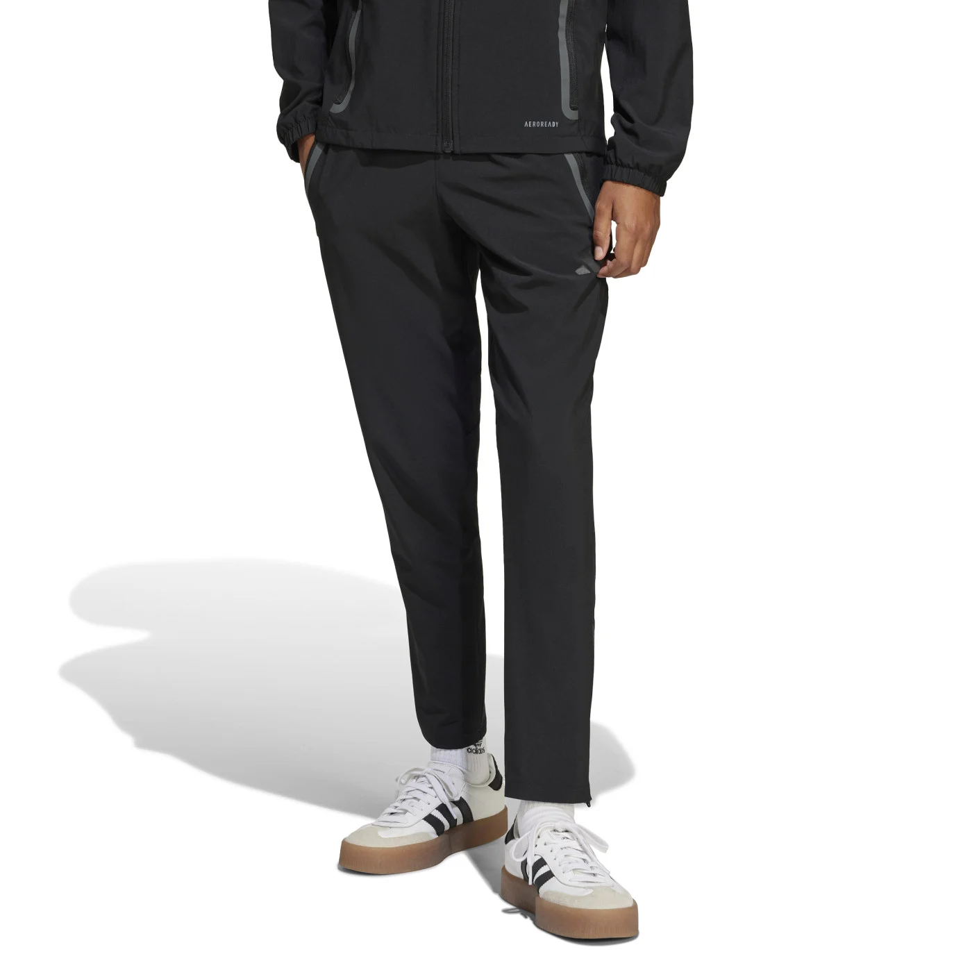 adidas Real Madrid Vis Tech Trainingspak Full-Zip 2024-2025 Kids Zwart