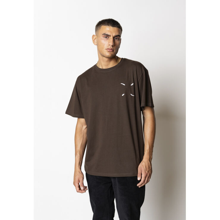 Clean Cut Copenhagen Clean organic T-shirt Dark brown