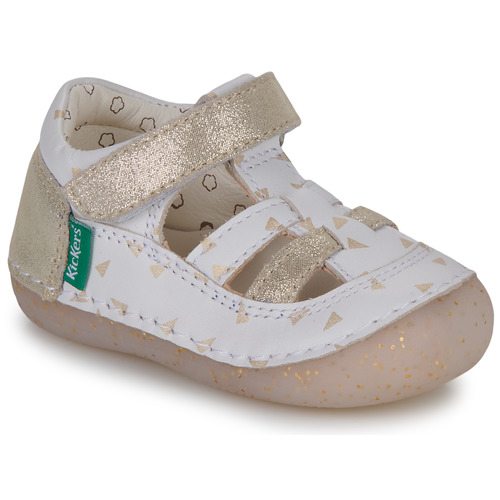 Kickers - SUSHY - Blanc / Doré