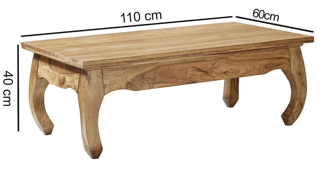 Couchtisch Kolonial 110x60 Massivholz