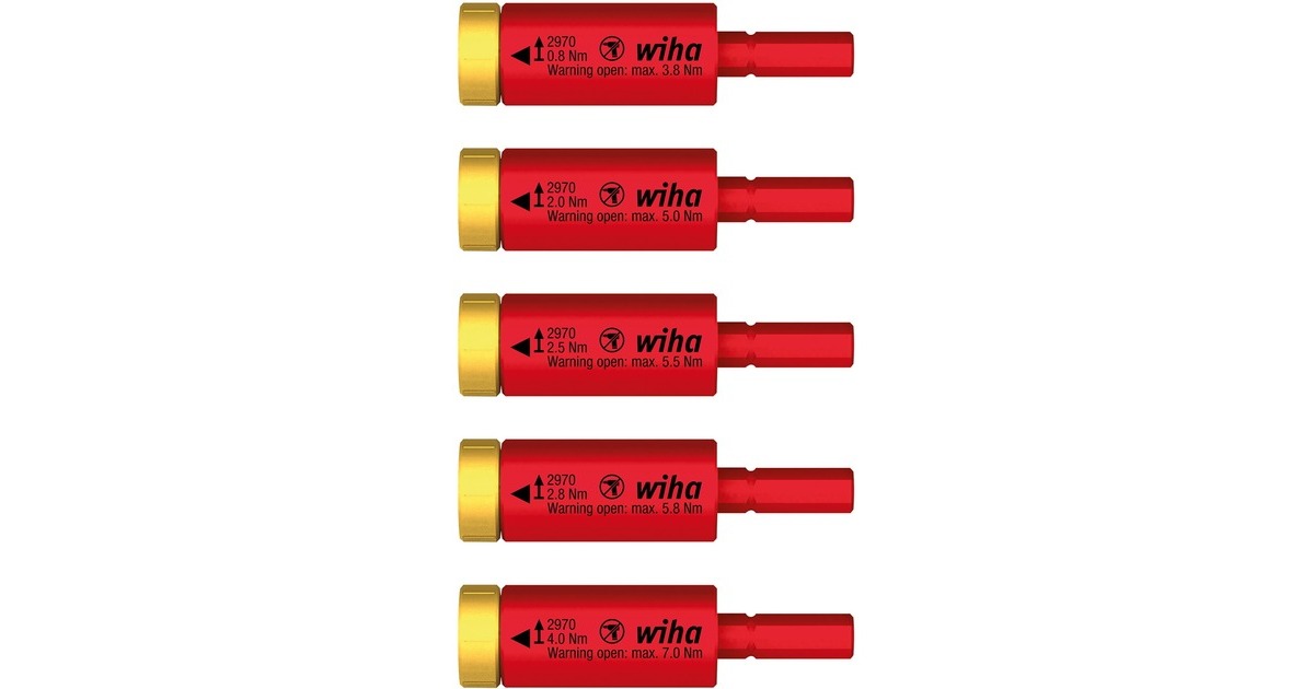 WihaMomentset easyTorque adapter electric 41479  (Rood/geel)