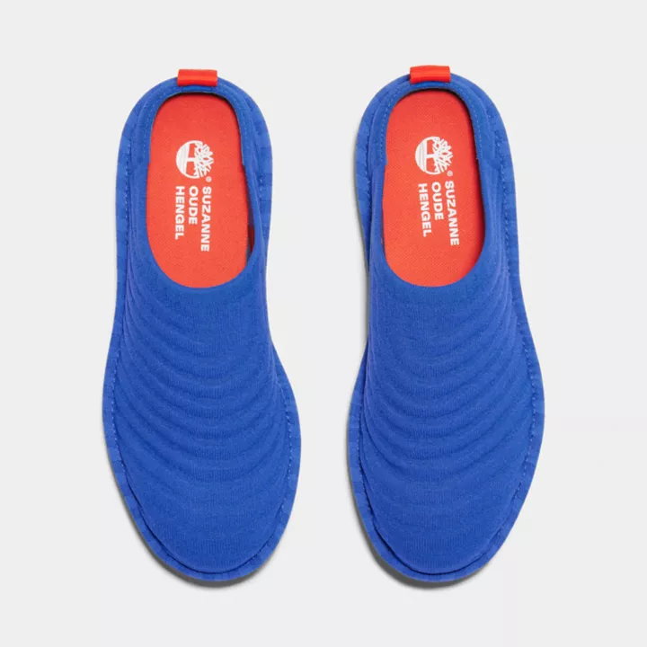 Sabots en tricot Future73 Timberland x Suzanne Oude Hengel pour femme en bleu