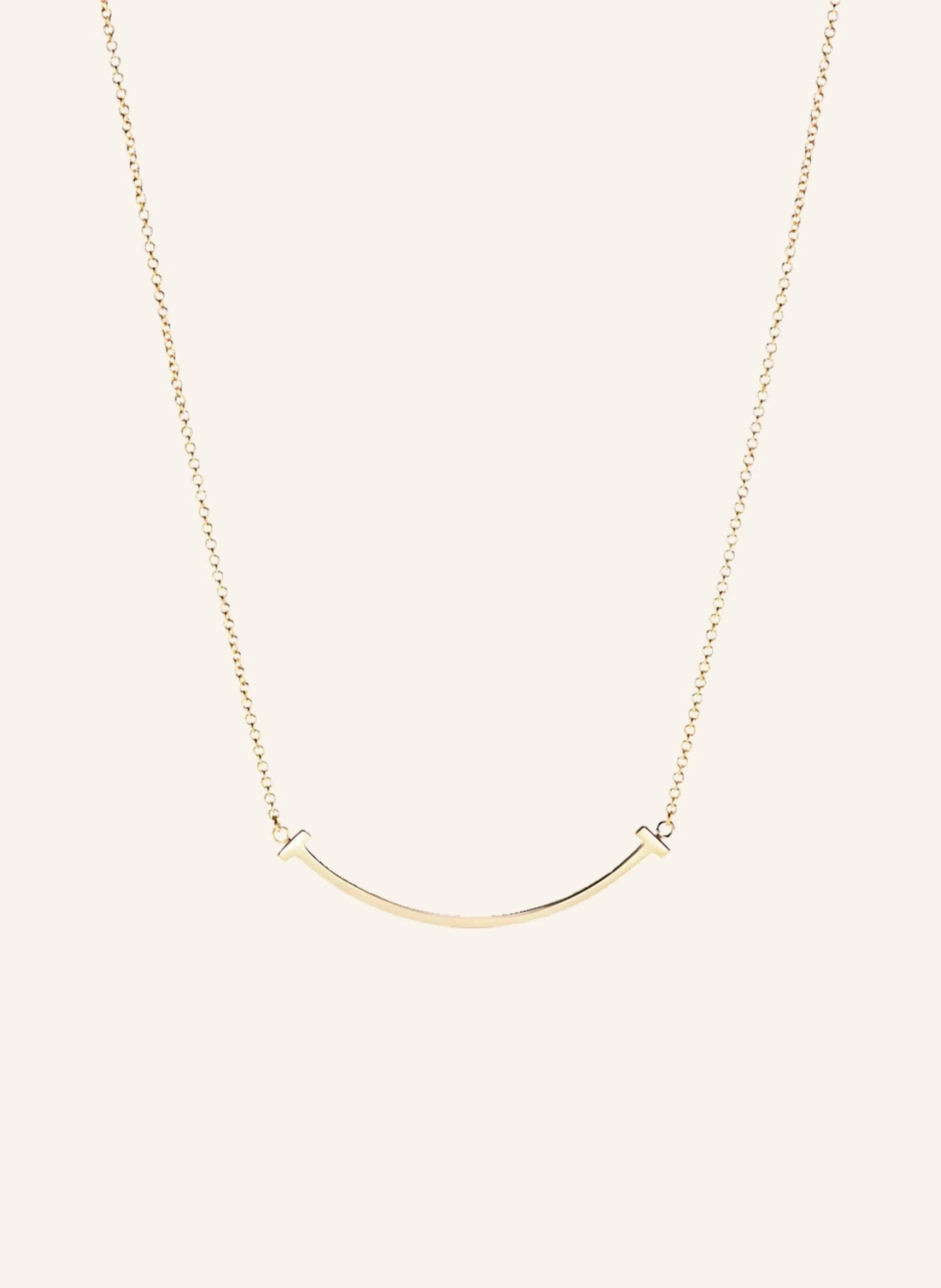 TIFFANY & Co. Tiffany T Smile Small HALSKETTE aus 18 Karat Gold