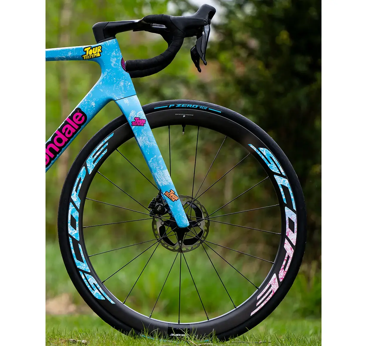 Pirelli P ZERO Race SPEEDCore TLR Colour Edition Racefiets Band Zwart/Blauw