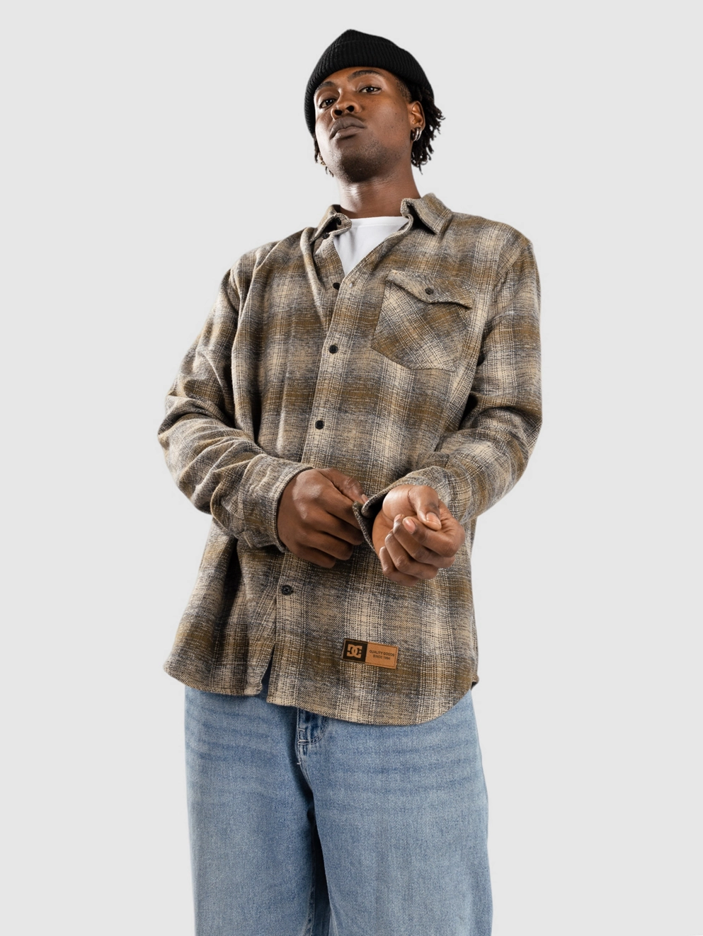 DC Marshal Flannel Shirt capers/ plaza toupe plaid