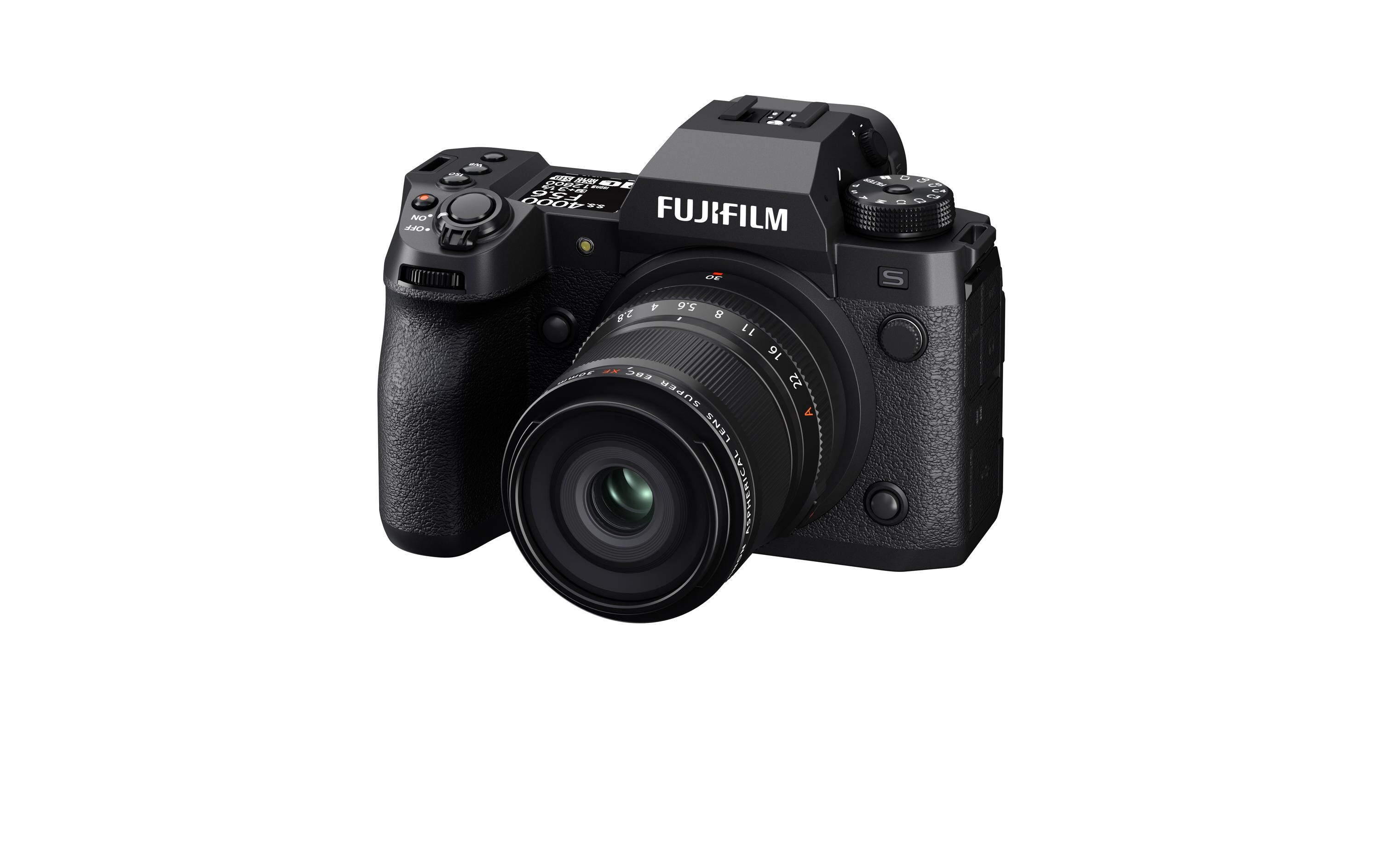 Festbrennweite FUJINON XF 30mm F/2.8 R LM WR Macro X-Mount<br>Kompakte Festbrennweite für Nahaufnahmen mit Abbildungsmassstab 1:1