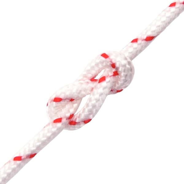vidaXL Startsnoren hvit og rød Ø6 mm 10 m nylon