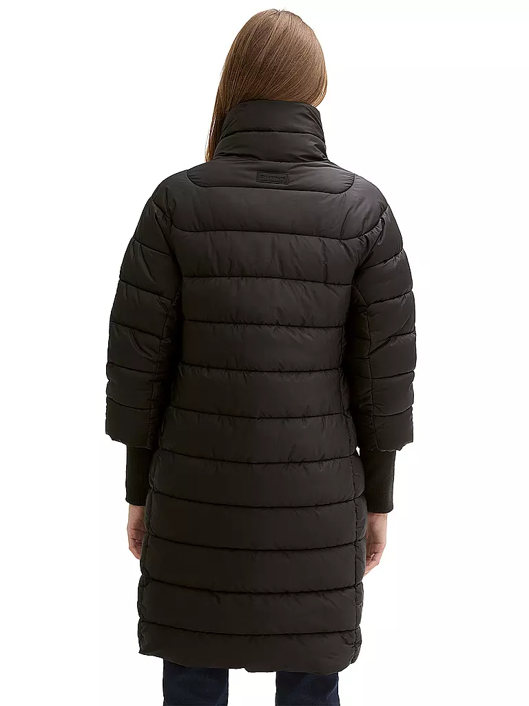 TOM TAILOR Steppmantel schwarz