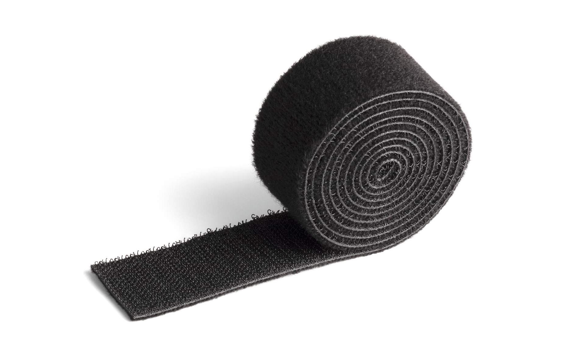 Klettband-Rolle Cavoline Grip 30 mm x 1 m, SchwarzKlettband-Kabelbinder zum schnellen Ordnen und Bündeln von Kabeln