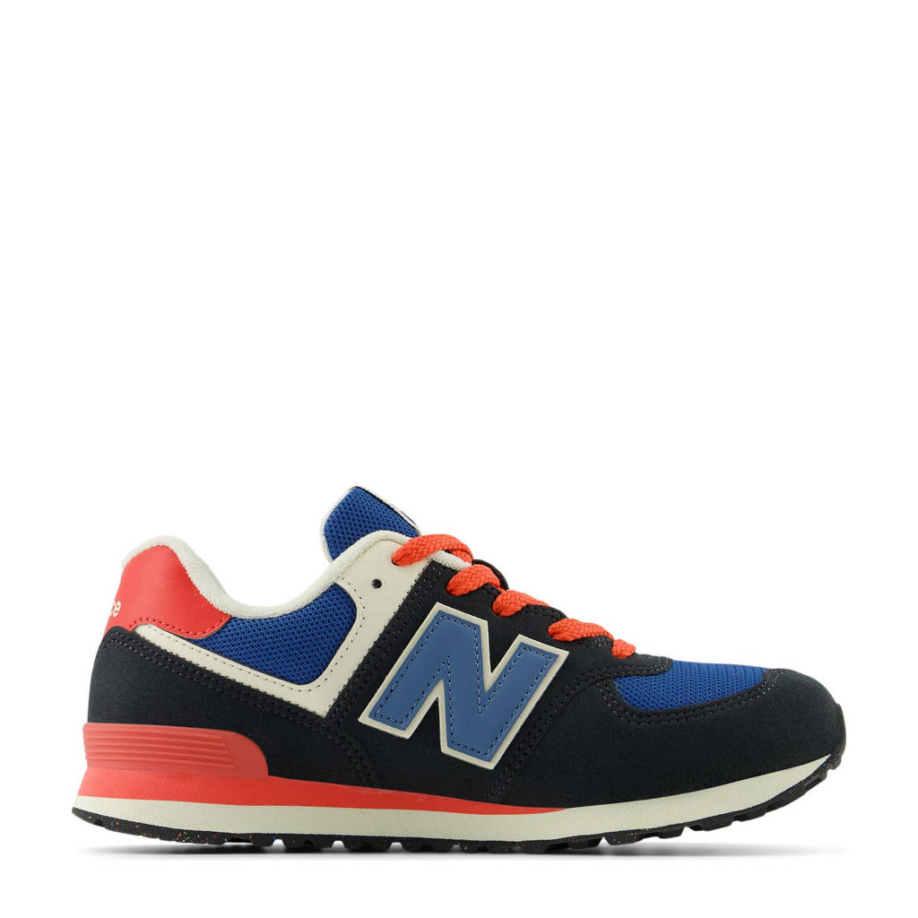 New Balance 574sneakers antraciet/rood/blauw