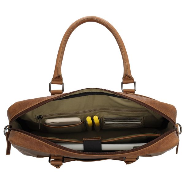 Micmacbags Next Navajo Laptoptas 15,6 inch Bruin