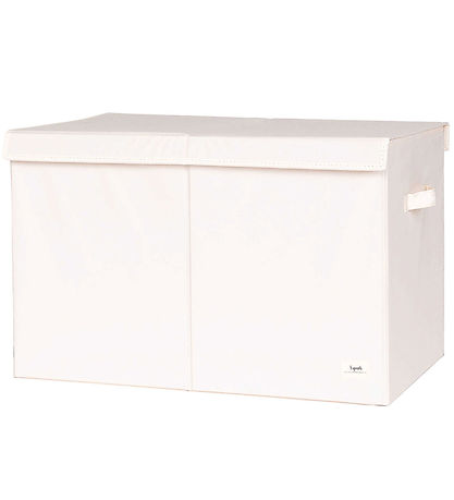 3 Sprouts Aufbewahrungskiste m. Deckel - 63 x 38 x 39 cm - Creme