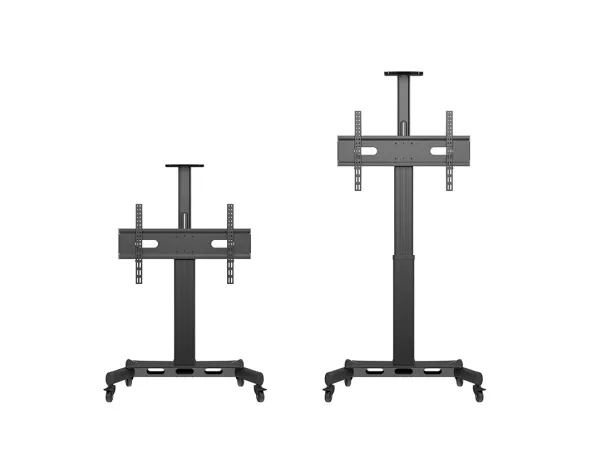 Multibrackets M Public 170 HD - Vogn med hjul - motoriseret - for LCD display - enkelt søjle, gulvstander - aluminium, stål - sort - skærmstørrelse: 32